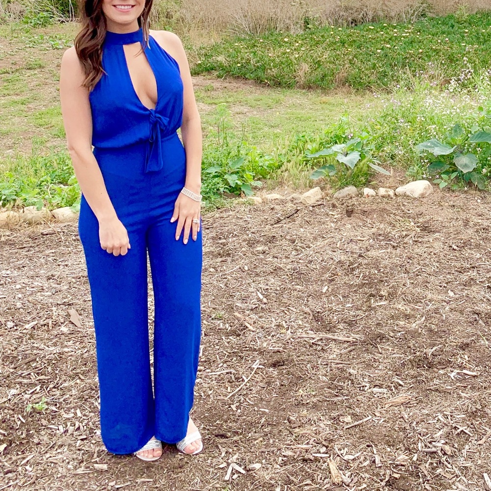 Cobalt blue jumpsuit